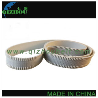 Customizable HTD5M White PU Timing Belt With Middle Tooth Milling