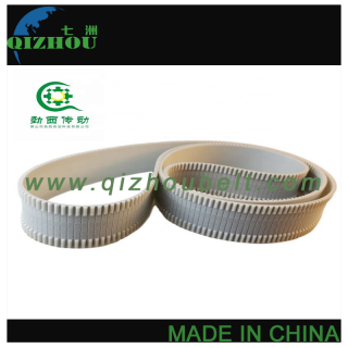 Customizable HTD5M White PU Timing Belt With Middle Tooth Milling