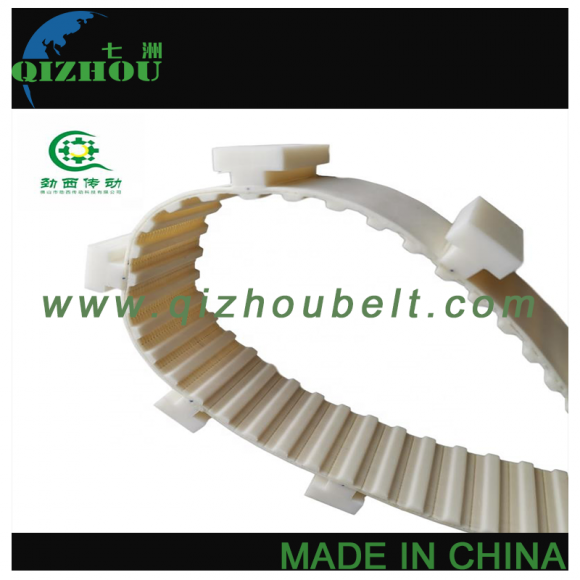 Customized Baffles T20 Off-White Polyurethane Industrial Synchronous Belt Customized Baffles T20 Off-White Polyurethane Industrial Synchronous Belt