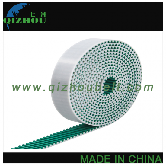 HTD5M PU Timing Belt With Green Cloth Coated - Click Image to Close